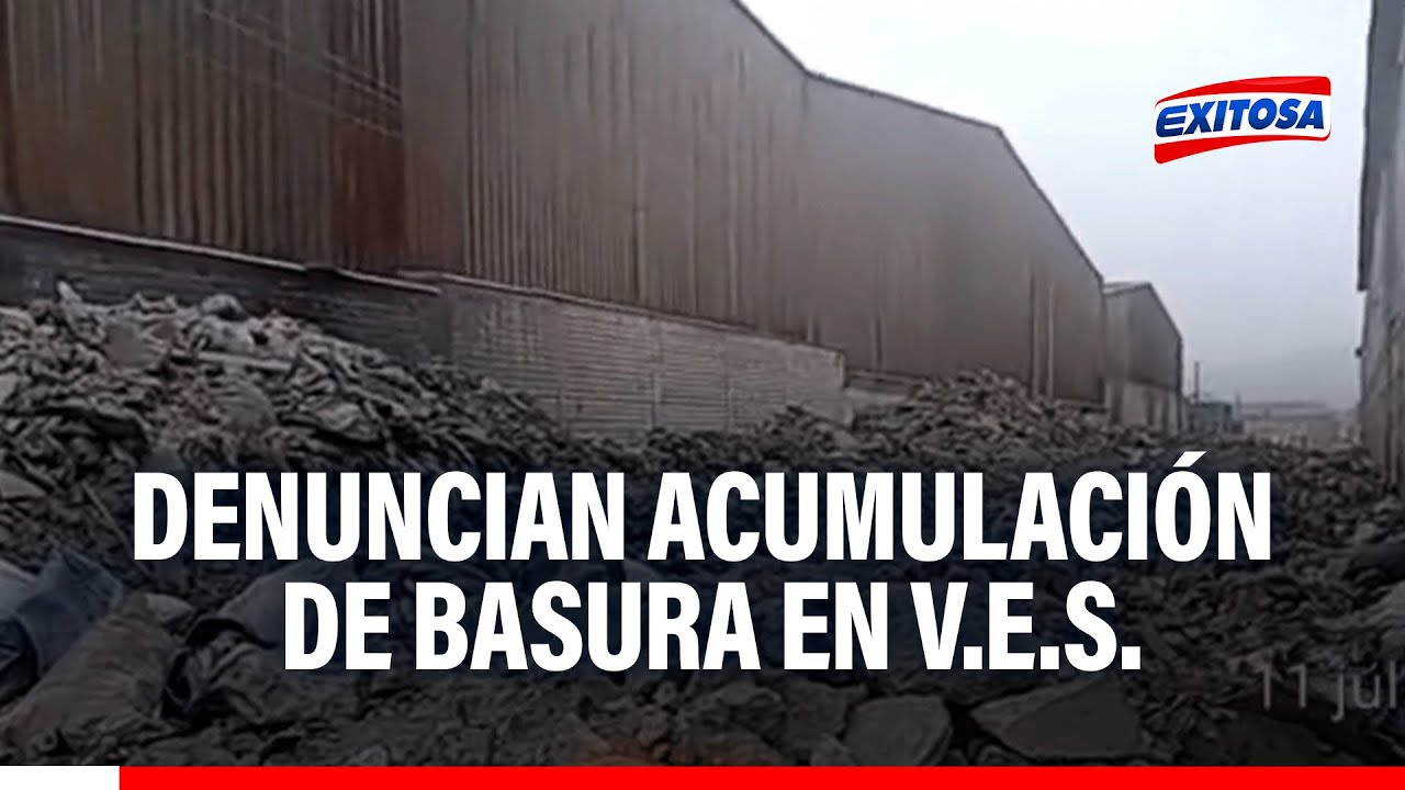 🔴🔵Vecinos de Villa El Salvador denuncian acumulación de basura por más ...