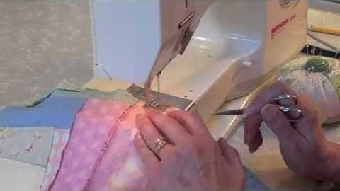 CRAZY LOG CABIN -- Completing Quilt Top (#21 of  22) - LearnHowToQuilt.com CLASSES