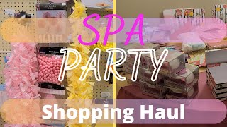 Spa theme party shop with me and haul | Party shop and prep with me for 11th birthday Party