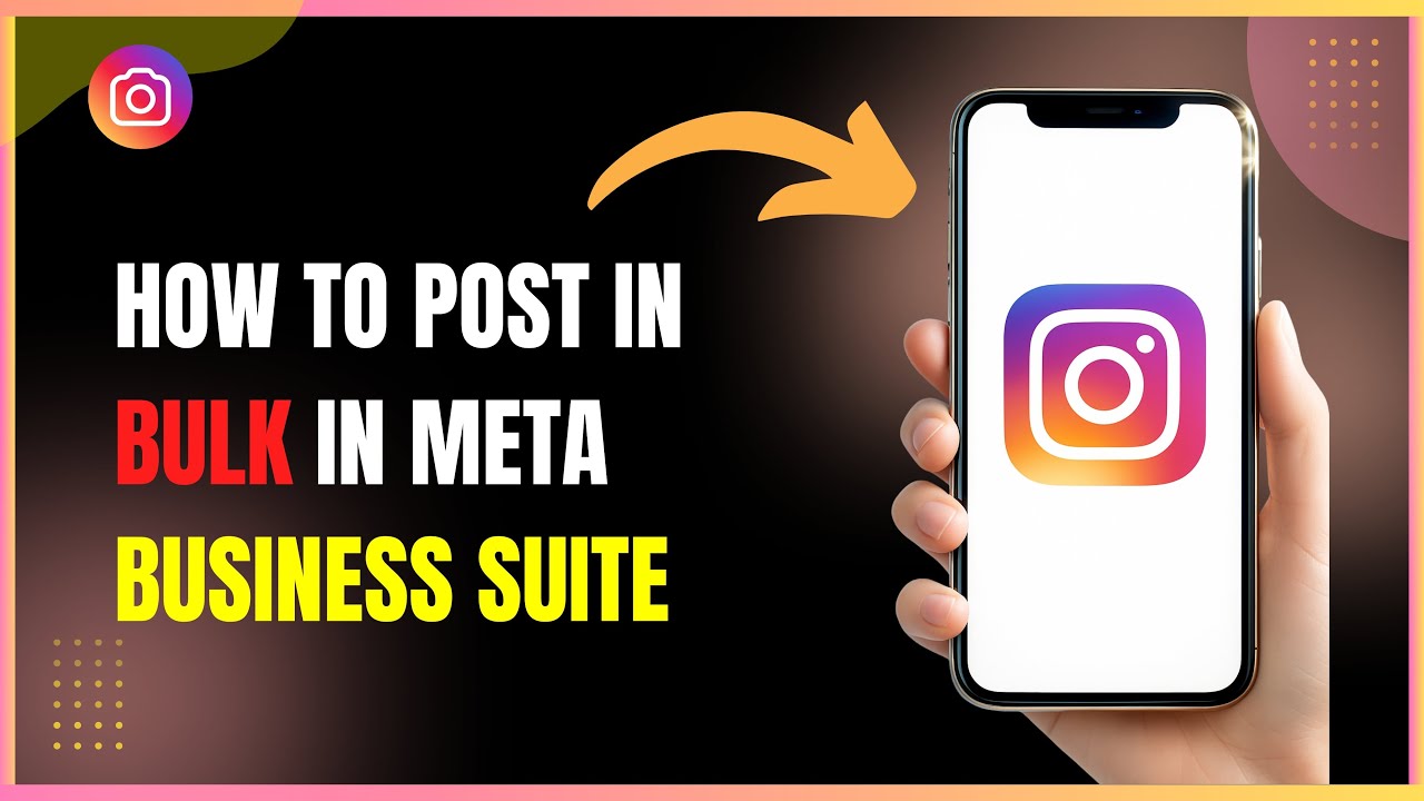 How to Post in Bulk in Meta Business Suite - YouTube