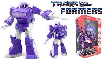 Transformers R.E.D G1 SHOCKWAVE Action Figure Unboxing & Review