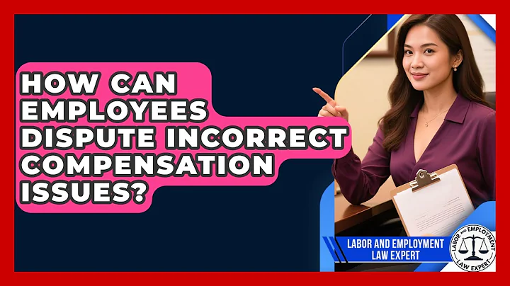 How Can Employees Dispute Incorrect Compensation Issues? | Labor and Employment Law Expert News