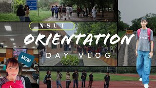 My First College Day 🥹🎓 | Orientation Day Vlog | NSUT | 2026