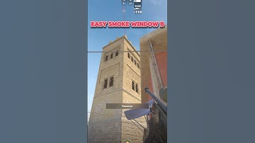 WINDOW ON B PLANT SMOKE #cs2gameplay  #csgo #cs #mirage #smokes  #games #cssmokes  #cs2