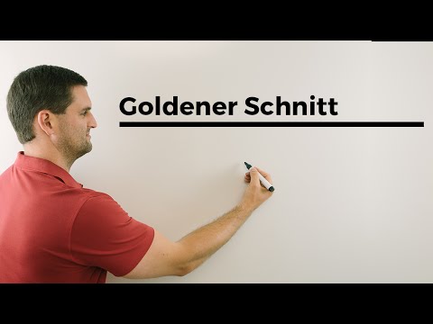 Goldener Schnitt, Ist euer Bauchnabel im goldenen Schnitt;)? Mathe by Daniel Jung