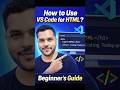 My First HTML Program! 💻 Step-by-Step Guide (Day 3)