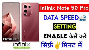 infinix note 50 pro network speed setting | data speed setting enable infinix note 50 pro | infinix