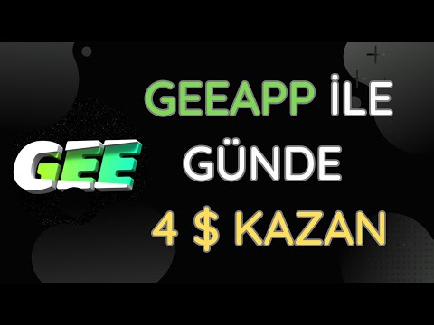 GeeApp İle Günde 4 $ Kazan | + 20 $ Kazanma #airdrop #bitcoin