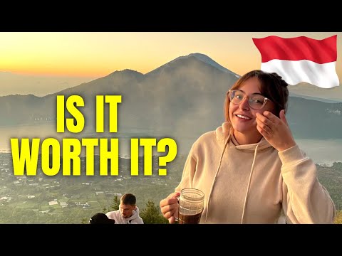 Video: Klättring av berget Batur på Bali, Indonesien