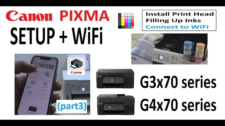 PIXMA G3070 G3270 G3470 G3570 G3770... G4070 series SETUP (part3) Setup Printer and Connect to WiFi