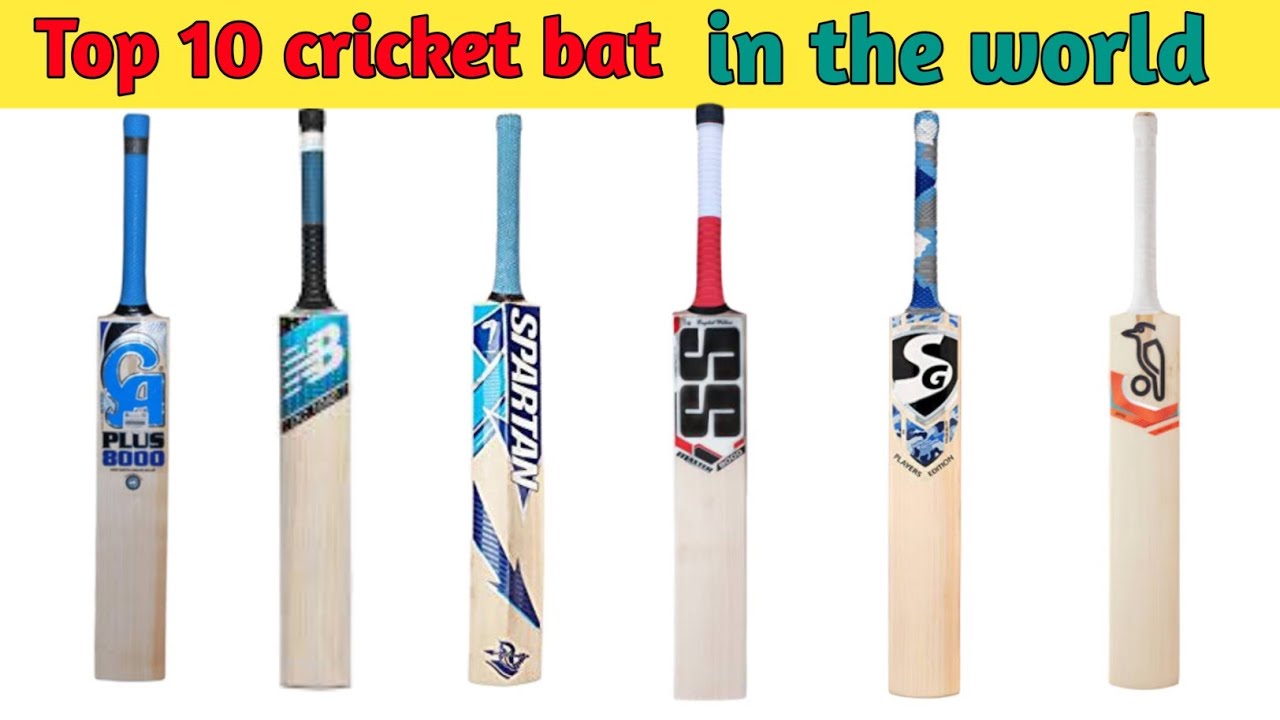 Top 10 cricket bat brands in the world. - YouTube