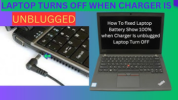 Laptop Shutdown When Charger Is Plugged Out || Laptop Only Works When Plugged In