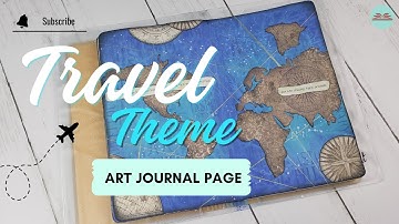 Fun Art Journal Technique: Creating Backgrounds With Saran Wrap And Distress Oxide Spray