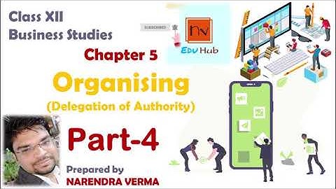 Delegation of Authority & its Elements|Part-4|Ch.5 Organising|Class12|Business Studies|CBSE