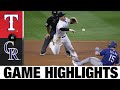 Derek Dietrich homer seals win over Rockies | Rangers-Rockies Game Highlights 8/15/20