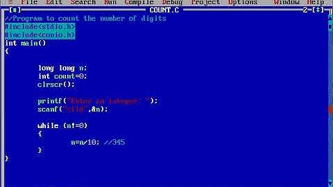 C Program to Count Number of Digits in an Integer