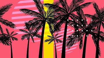 Tropical Palm Tree 1 | Vj Loop | No Copyright Motion Loop Video Background