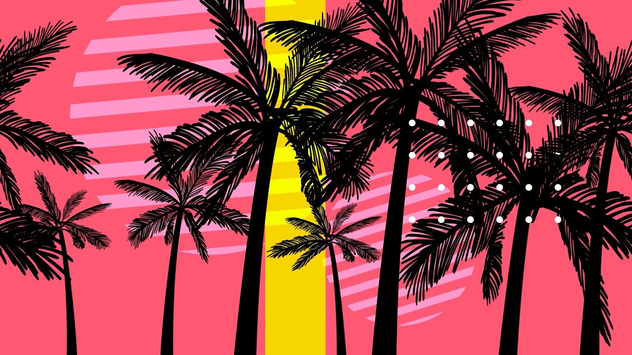 Tropical Palm Tree 1 | Vj Loop | No Copyright Motion Loop Video Background
