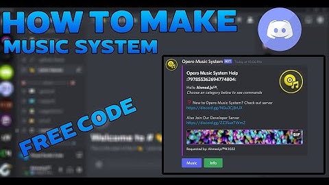 How To Make Discord Bot Music System | Opero Developer
