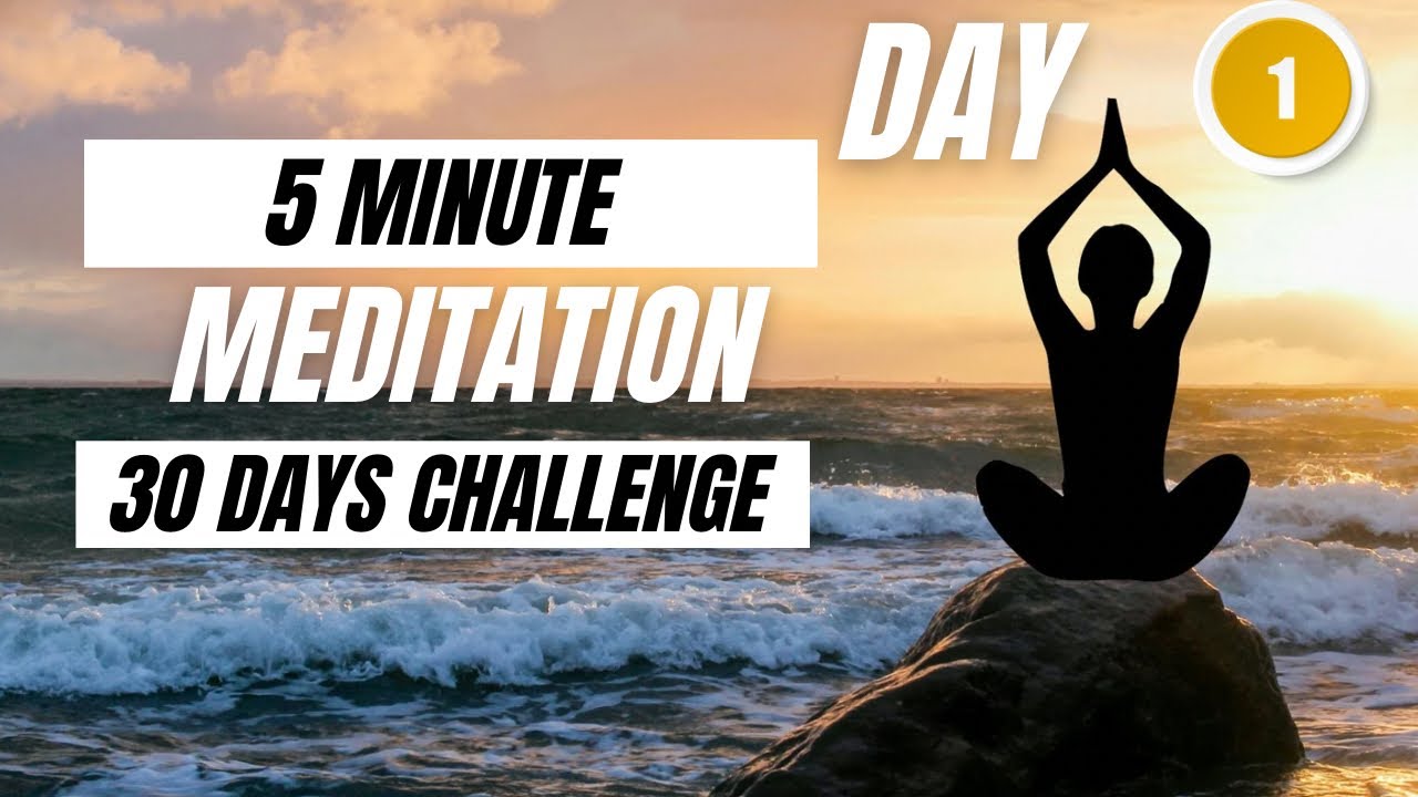 5 Minute Guided Meditation for Peace & Clarity | 30 Day Meditation ...