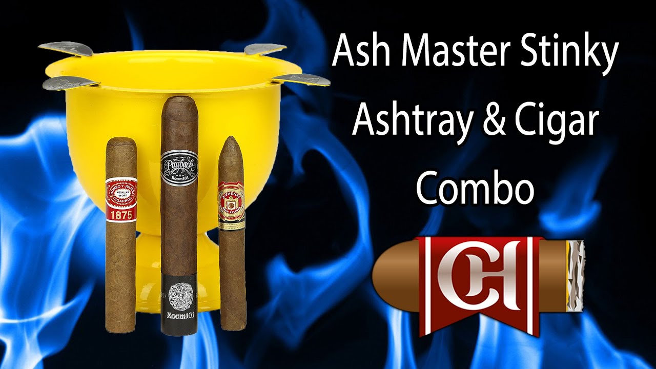 Ash Master Stinky Ashtray & Cigar Combo