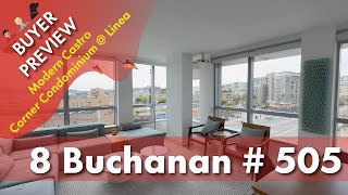 Buyer Preview: 8 Buchanan No 505, San Francisco, Modern and View Castro Corner Condomnium - 4K