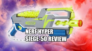 Nerf Hyper Siege-50 EARLY REVIEW. Fires FAST and Holds LOTS of Nerf Hyper rounds