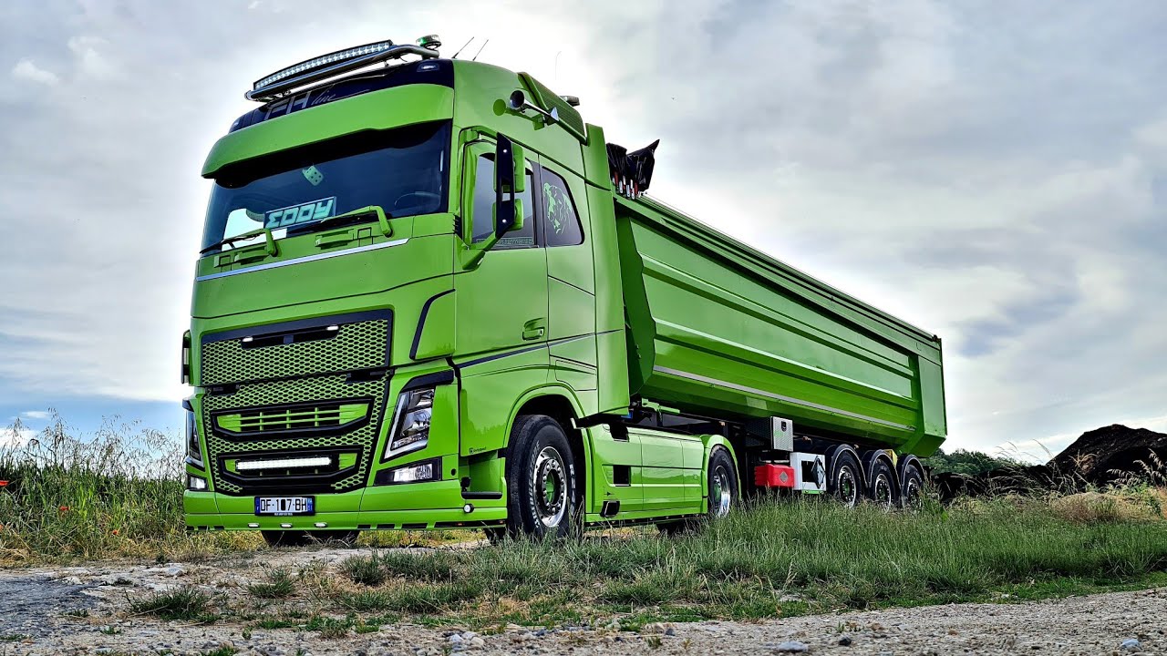 Session Compost végétal Volvo FH4 Benne Tecnokar Transports Koffler drone dji mavic mini