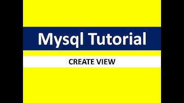 Create view statement in mysql tutorial part14