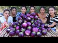 WOW amazing cooking curry eggplants with chicken recipe