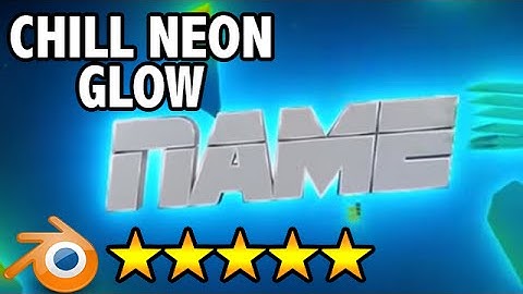 Free 3D Intro #76 | Chill Neon Glow Blender Free Intro Template (Tutorial)