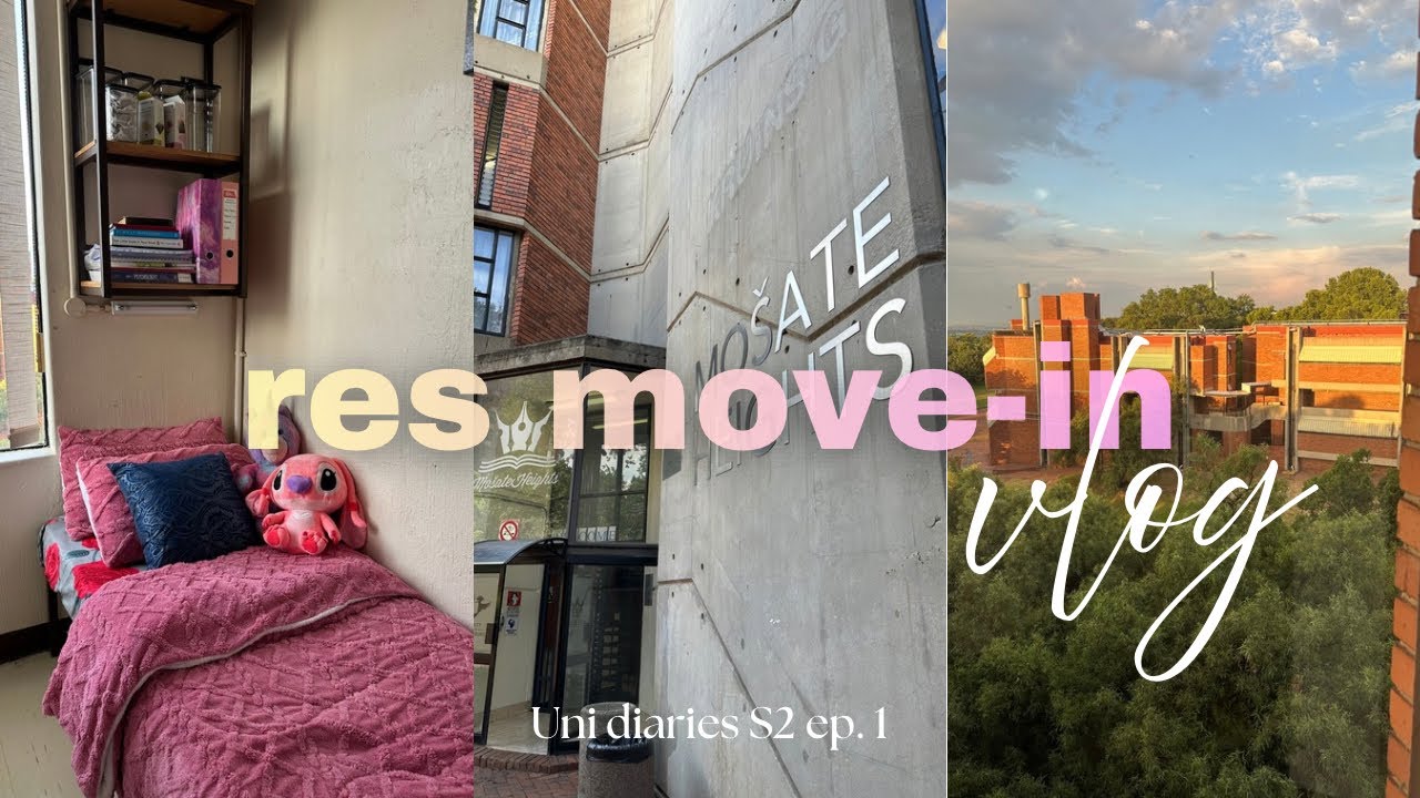 Res move-in vlog | UJ student | Room Tour | 2nd year psychology | University Prep