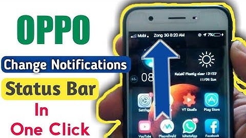 Oppo Change Notifications & Status Bar In One Clike 🔥