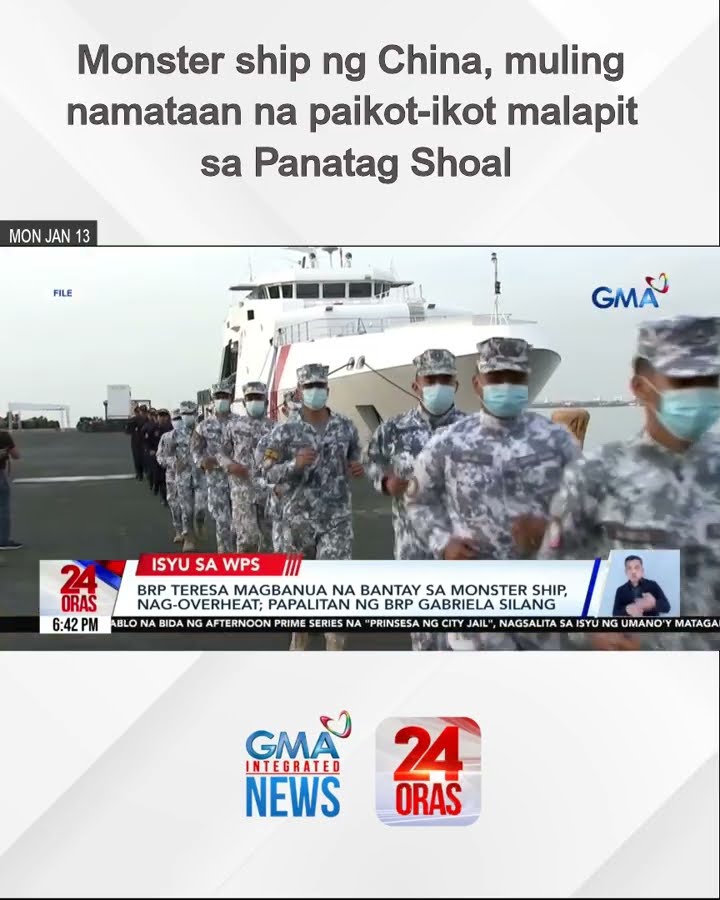 Monster ship ng China, muling namataan na paikot-ikot malapit sa Panatag Shoal | 24 Oras
