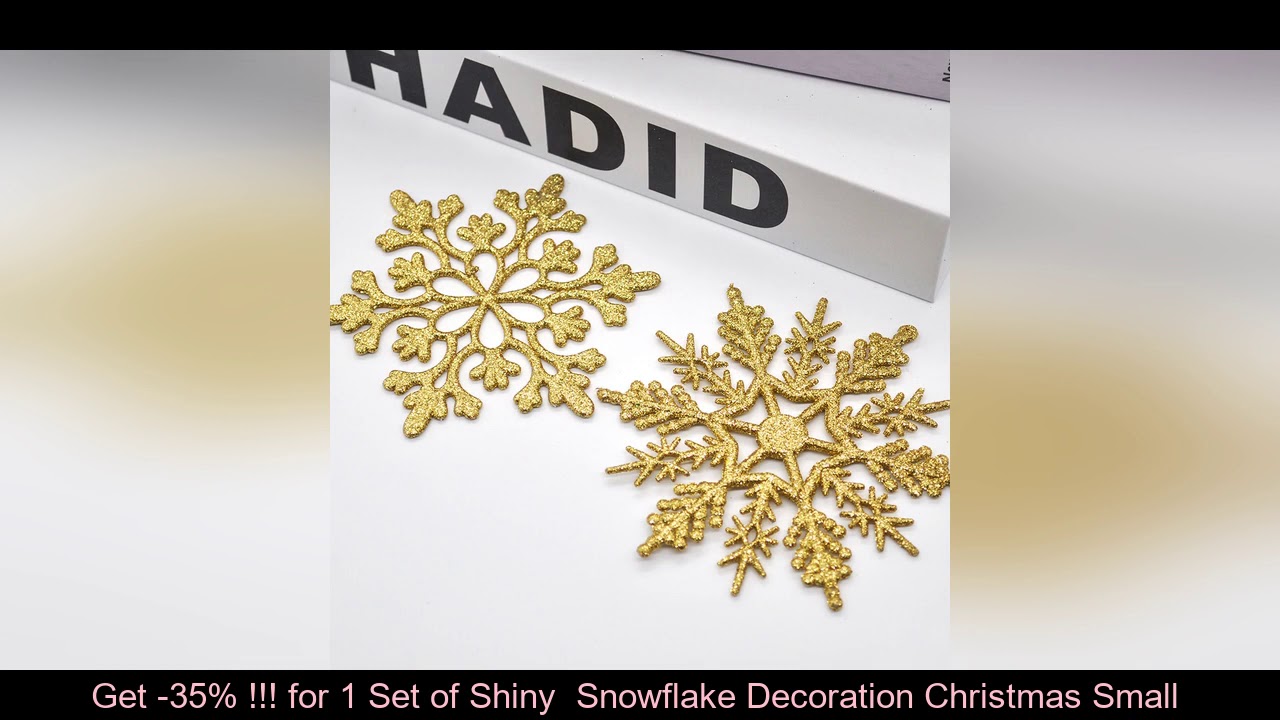 Discount -35% – 1 Set of Shiny Snowflake Decoration Christmas Small Applique Wholesale Wedding Cel