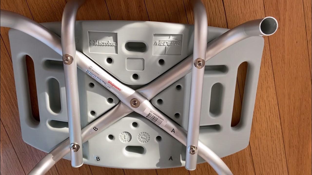 Walgreens Bath Bench with Back Rest 276735 WRX276735V1 unboxing and assembling YouTube