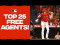 The Top 25 free agents! Where will they land!? (Feat. Shohei Ohtani, Cody Bellinger, and MORE!)