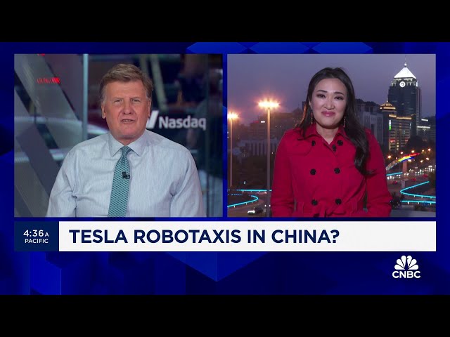 China would welcome Tesla's robotaxi tests in the country, state media report says class=