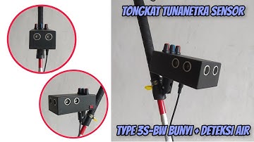 Tongkat Tunanetra Sensor Ultrasonik Type 3S-BW Bunyi Buzzer Getar + Deteksi Genangan Air