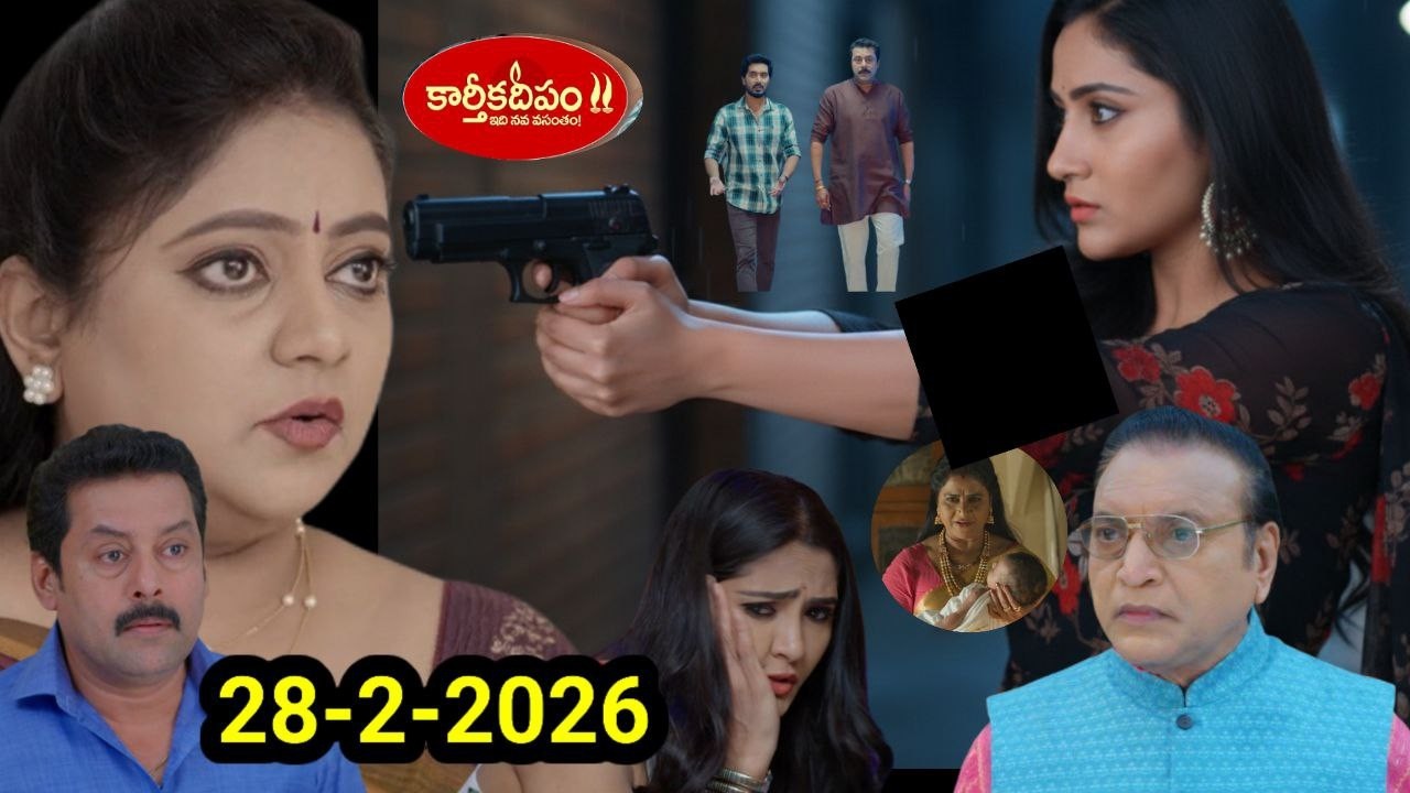 Karthika deeam serial reviewనిజంచెప్పమని డాక్టర్ ని గన్నుతో బెదిరిస్తున్న జోష్ణచెంప పగలగొట్టిన దశరథ