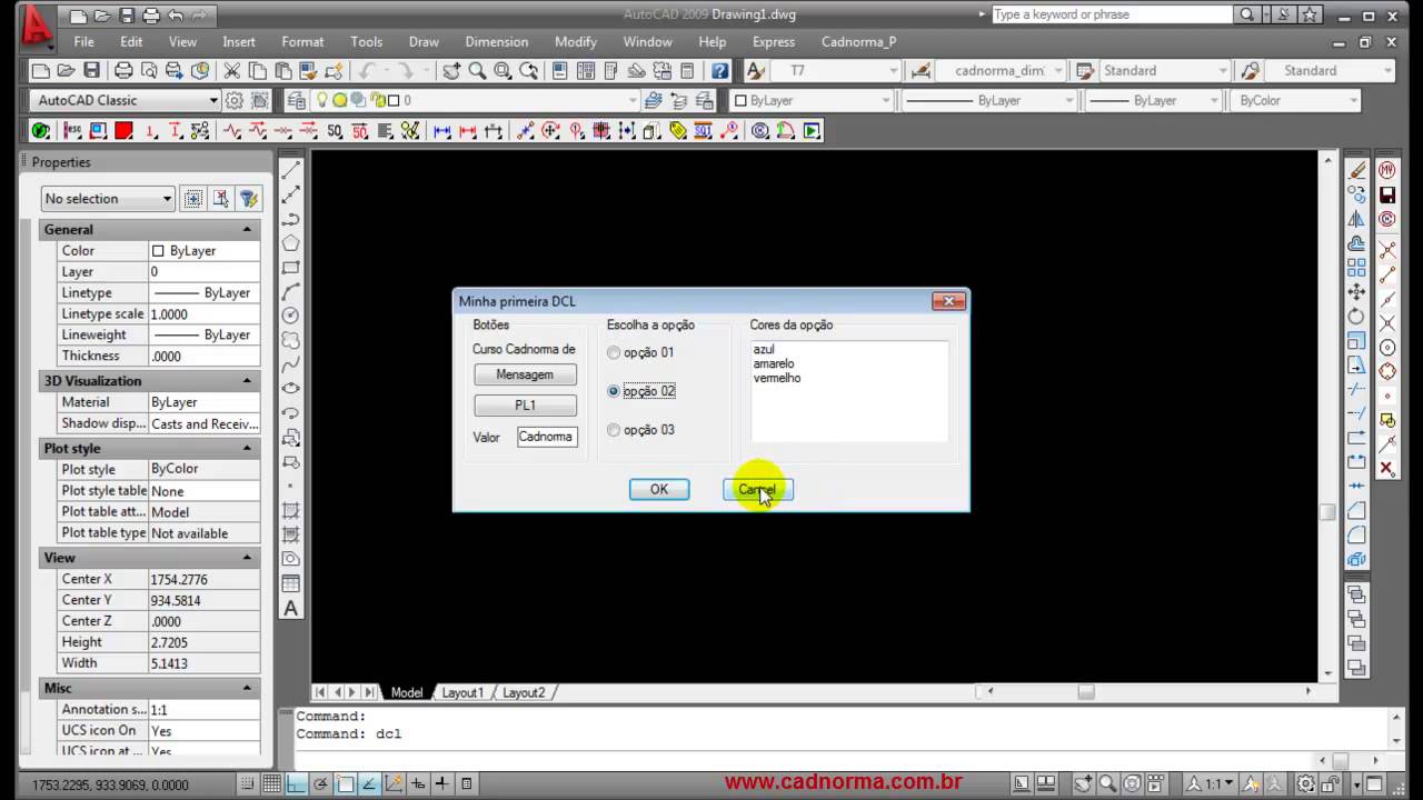 AutoLISP II - 05 - List_Box e Popup_List - YouTube