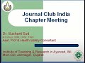 Council for ayurveda research journal club meeting dr sushant sud