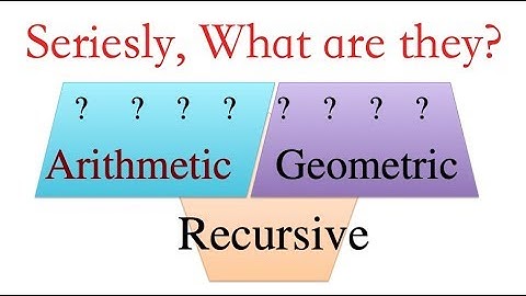 (Series) An Introduction (Arithmetic, Geometric, and Recursive)