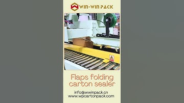 Fully automatic folding and sealing machine #casesealer #packing #packaging #cartonsealer #shorts