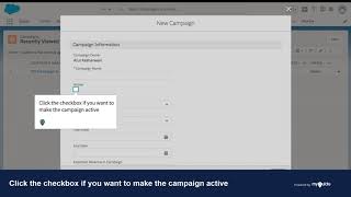 How to Add Campaigns in Salesforce Lightning