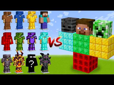 Which Armor Is the Strongest Against All Mob Bosses ? Big Compilation