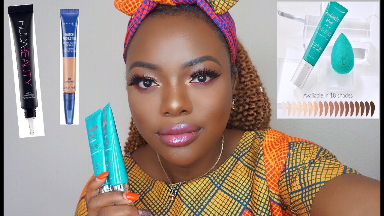 BEST CC CREAM FOR DARK SKIN THRIVE CAUSEMETICS, HUDA BEAUTY, RIMMEL