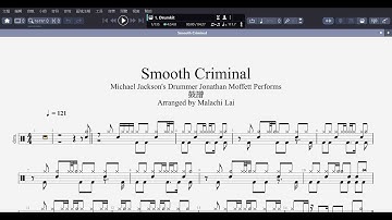 鼓譜《Smooth Criminal》Michael Jackson