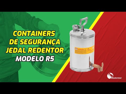 Container de Segurança para líquidos inflamáveis e combustíveis - Modelo R5 - Jedal Redentor