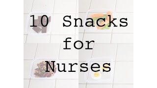 Nursing Notes 10 Snacks For Nurses - Quick, Easy, On-The-Go Nhcps